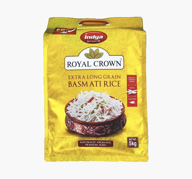 Indya Royal Crown Basmati Rice 5kg