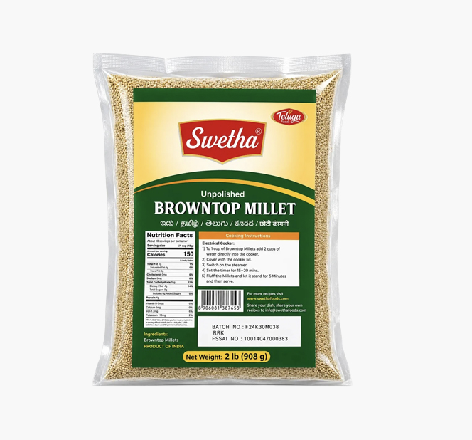 BrownTop Millet Unpolished 908grms